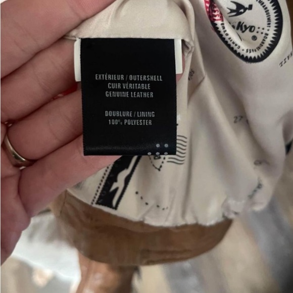 Soia & Kyo tan Leather Jacket NWOT size xs - Picture 9 of 11